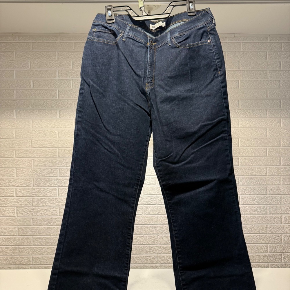 Levi's 512 Perfectly Slimming Bootcut Dark Wash Jeans Women's Size